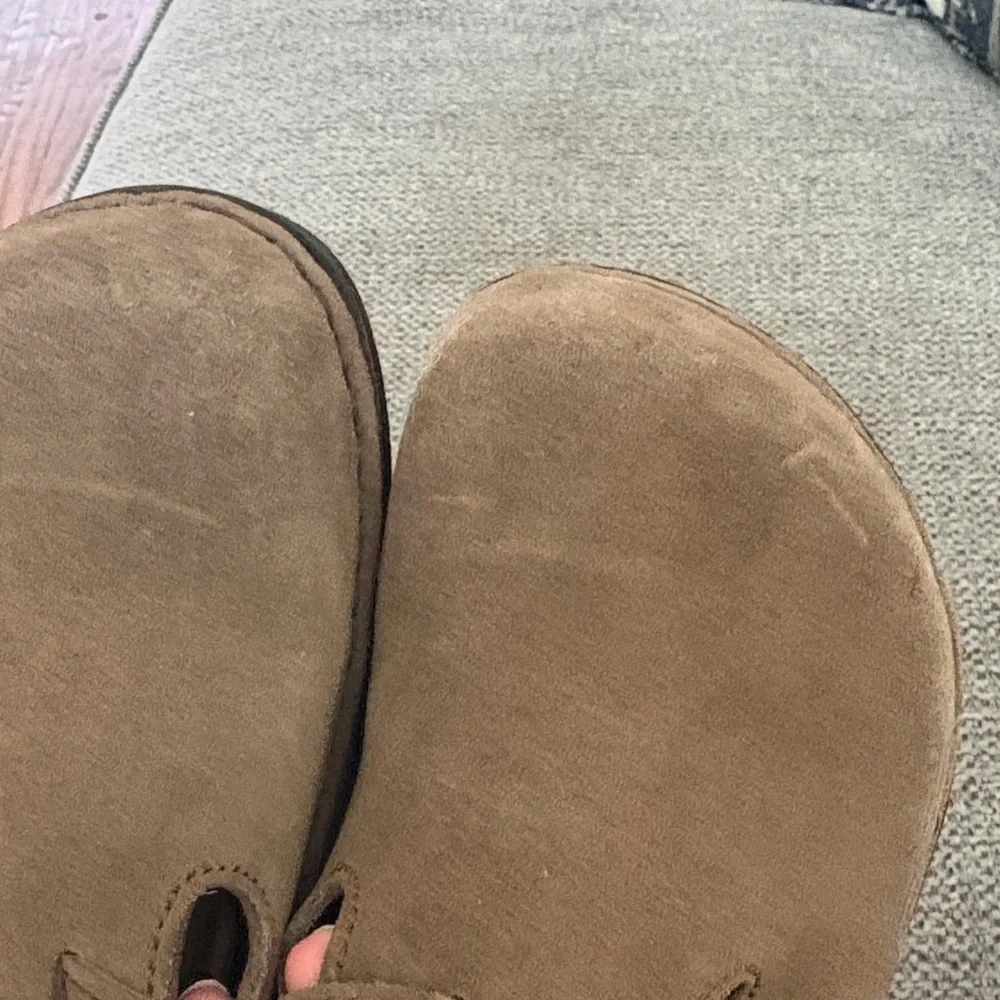 Birkenstock  Brown Suede Clogs - Picture 2 of 11